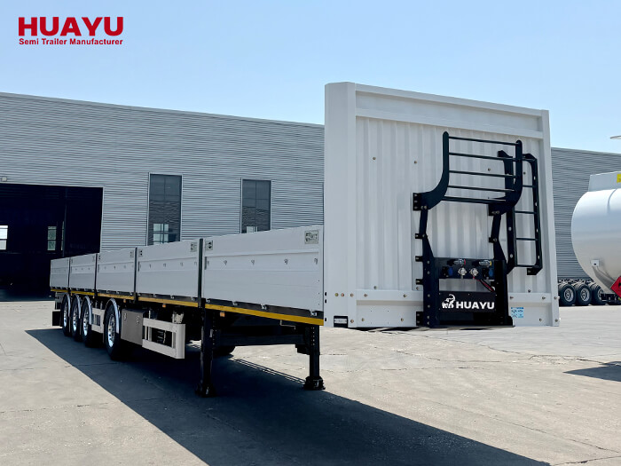 4 Axle Fence Enclosed Aluminum Side Wall Semi Trailer