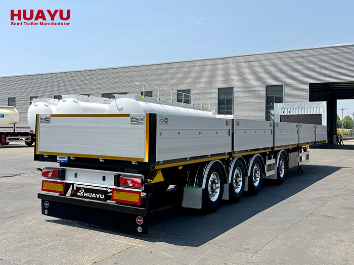 4 Axle Fence Enclosed Aluminum Side Wall Semi Trailer