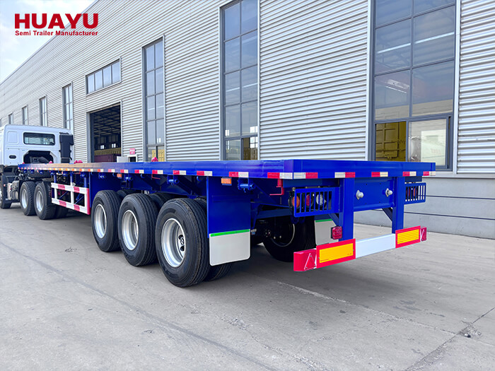 3 Axles 20 40 FT Container Flatbed Semi Trailers