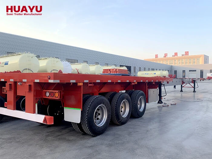 3 Axle 25m Extendable Flatbed Trailer