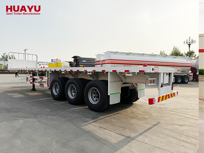 3 Axles 40FT Flatbed Semi Trailer For Sale