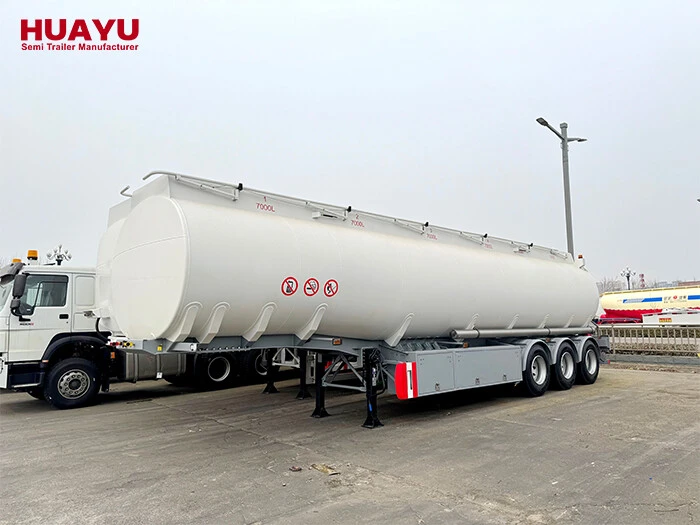 42000L Diesel Oil Aluminum Tanker Semi Trailer