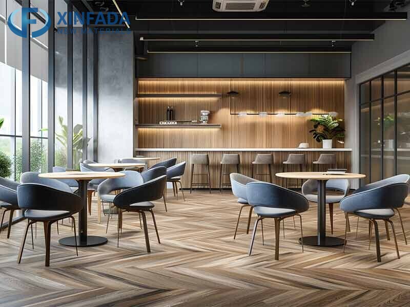 Hot selling spc floor waterproof 100% 8mm 12mm herringbone laminate floor