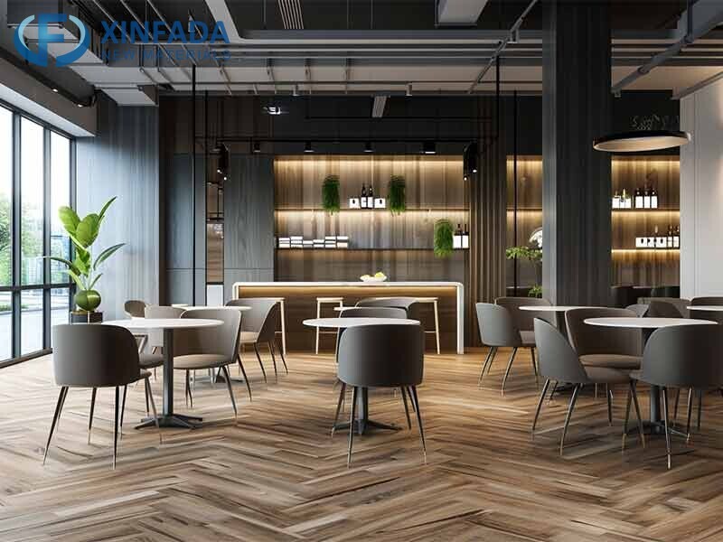 Hot selling spc floor waterproof 100% 8mm 12mm herringbone laminate floor