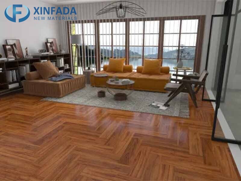6mm 7mm 8mm Insulation Eco-friendly Floor Wood Texture Pvc Herringbone Spc Flooring