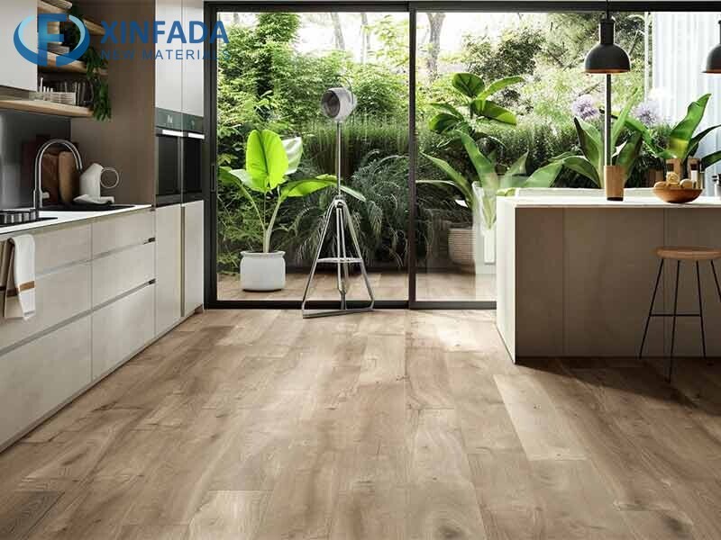China flooring manufacturer eir wood grain plastic non slip interlocking click 4mm 5mm waterproof spc vinyl flooring backed OEM