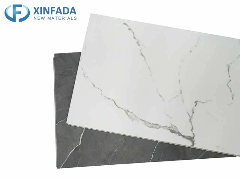 Marble Look Semi Rigid PVC Lvt Floor Tiles