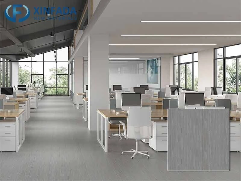 Pvc vinyl carpet manufacturer in china LVT board floor glued gym carpet effect
