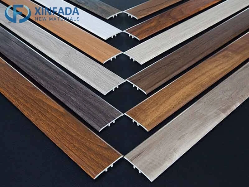 Flooring Accessories Molding Skirting Profile Spc Vinyl Waterproof Laminate Flooring Baseboard T-molding and Reducer PVC 2400mm