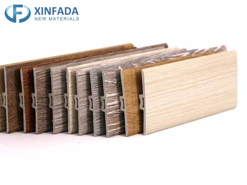 Flooring Accessories Molding Skirting Profile Spc Vinyl Waterproof Laminate Flooring Baseboard T-molding and Reducer PVC 2400mm