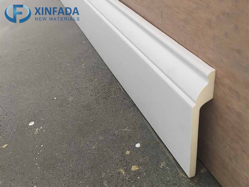 Flooring accessories PS moldings Baseboard Skirting Board for flooring ps wall base plastic skirting