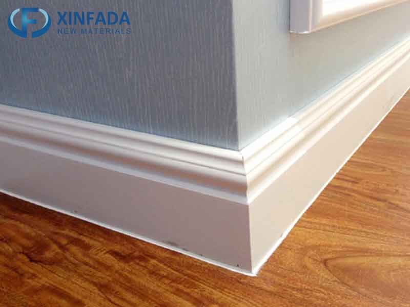 Flooring accessories PS moldings Baseboard Skirting Board for flooring ps wall base plastic skirting
