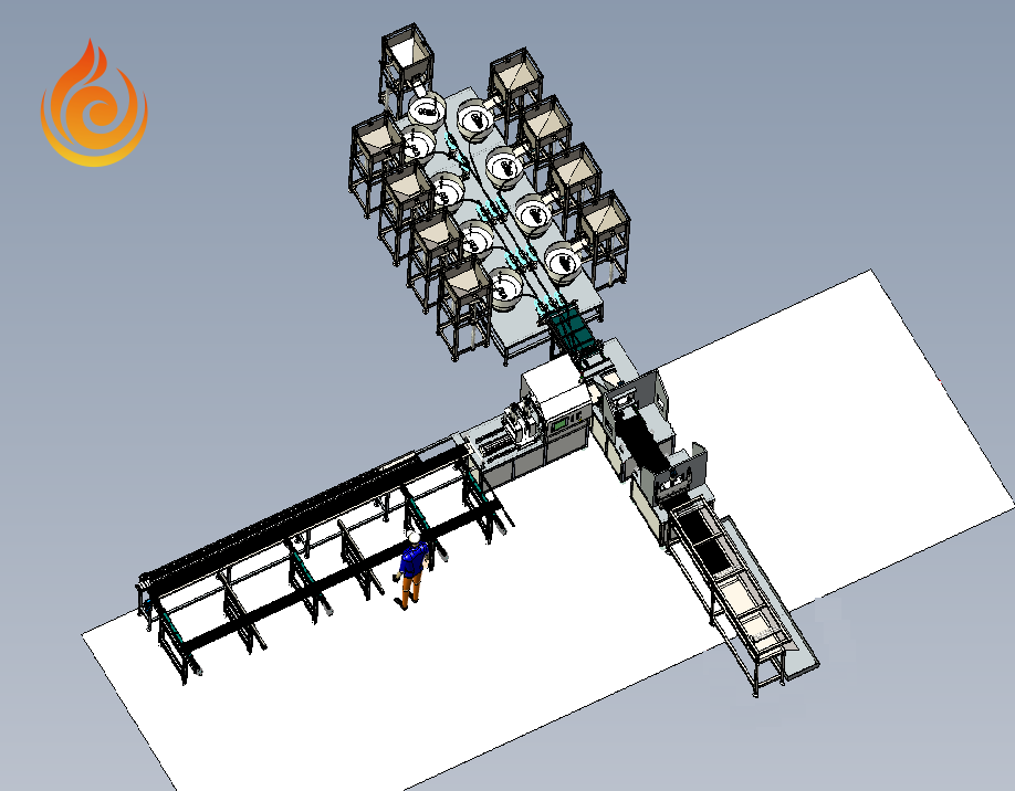 Fully Automatic Indoor Floor Grating Production Line