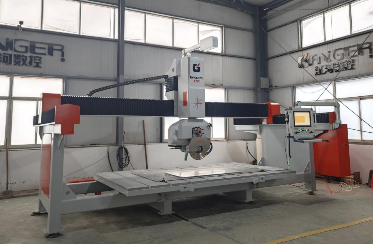 Customized 5+1 axis machine with touch screen