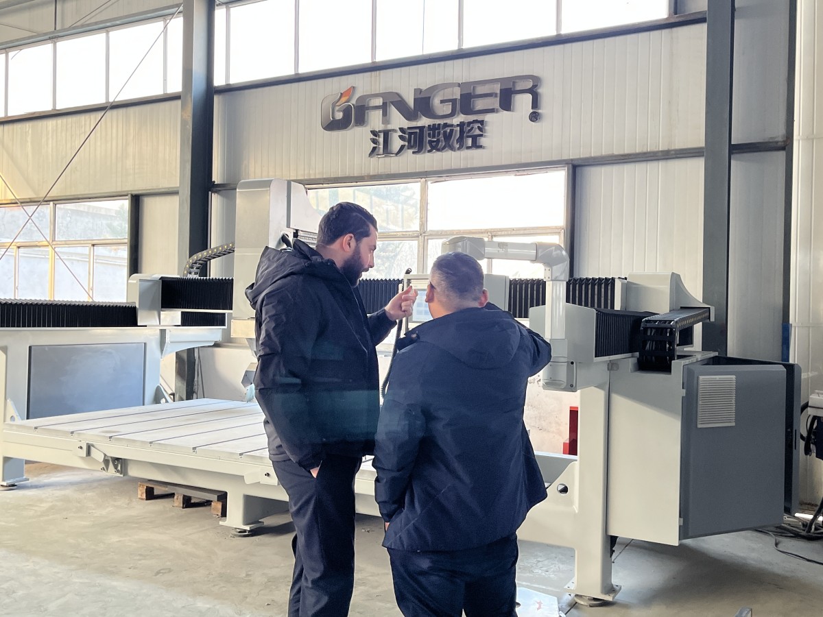 Tunisian Client Visits GANGER CNC Factory