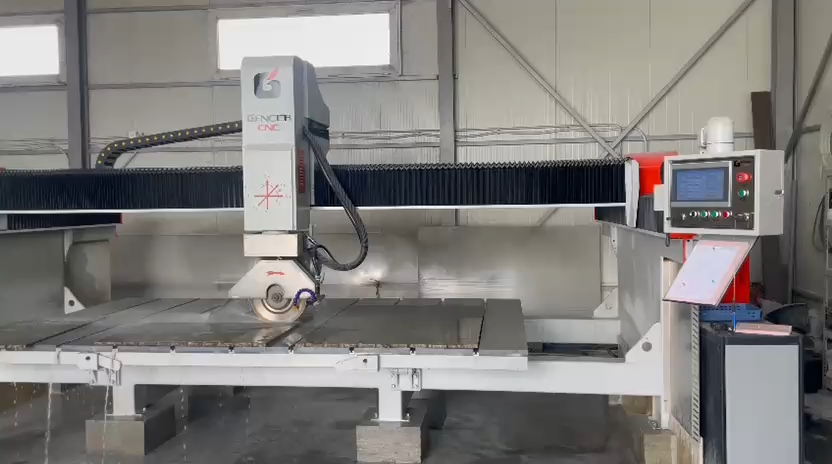 Smooth Operation of GQ-3520B 4 Axis Stone Bridge Cutting Machine Verified by Romania Customer Smooth Operation of GQ-3520B 4 Axis Stone Bridge Cutting Machine Verified by Romania Customer