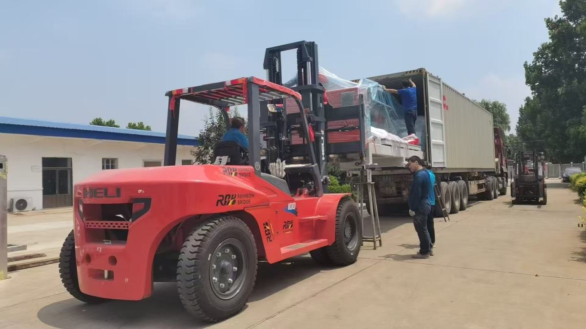 Container Loading Finished for Two HQ-3220DS 5-Axis Bridge Saws Bound for Palestine