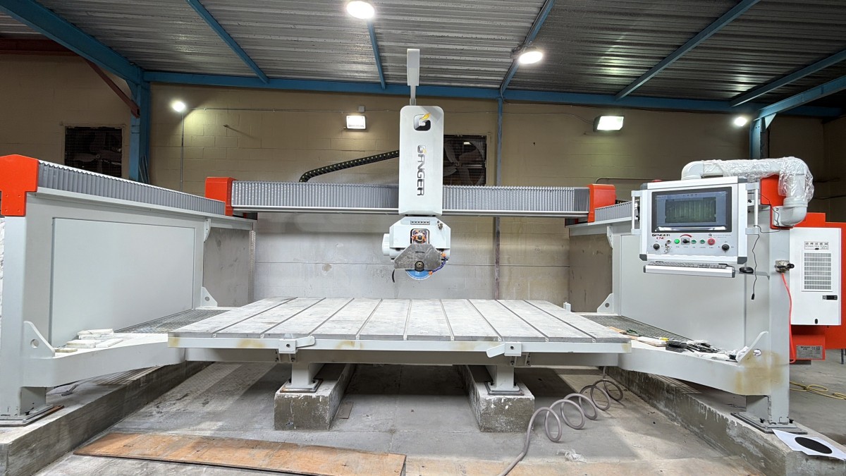 On-site Stone CNC Machine Installation & Training Completed in USA, Customer Highly Satisfied
