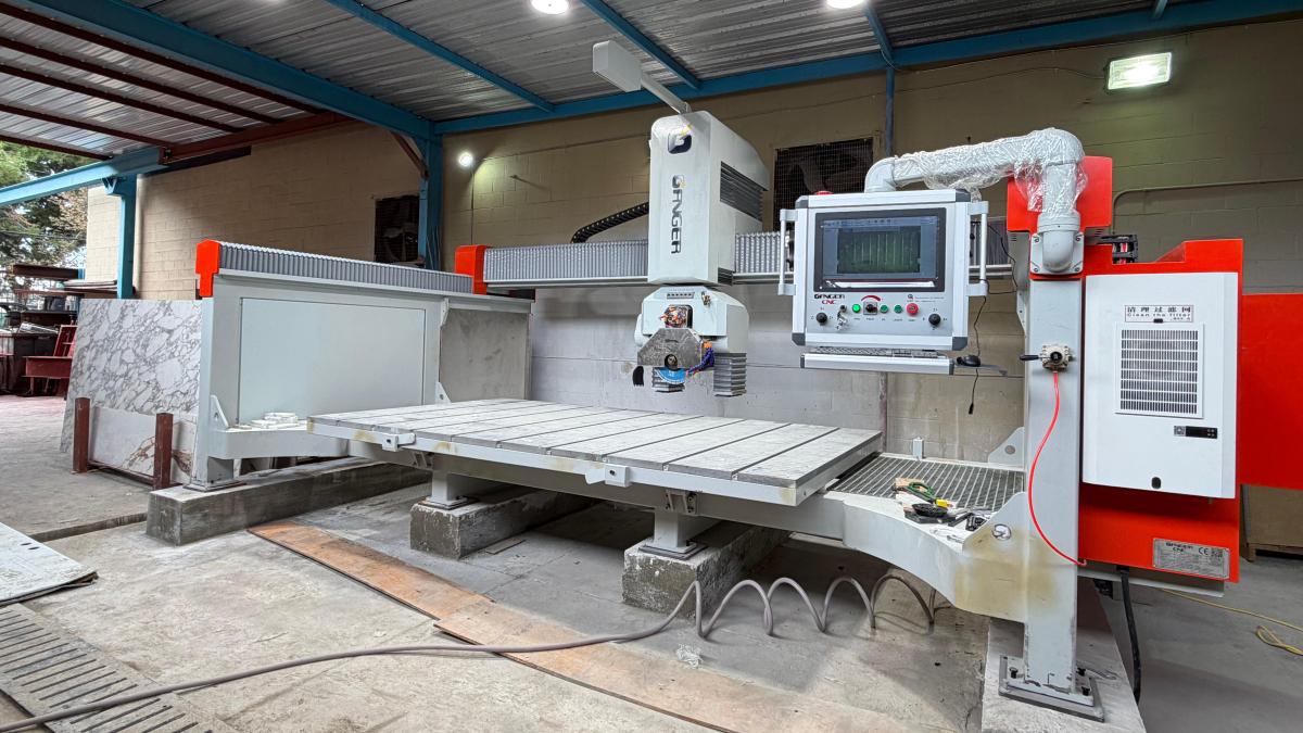 On-site Stone CNC Machine Installation & Training Completed in USA, Customer Highly Satisfied