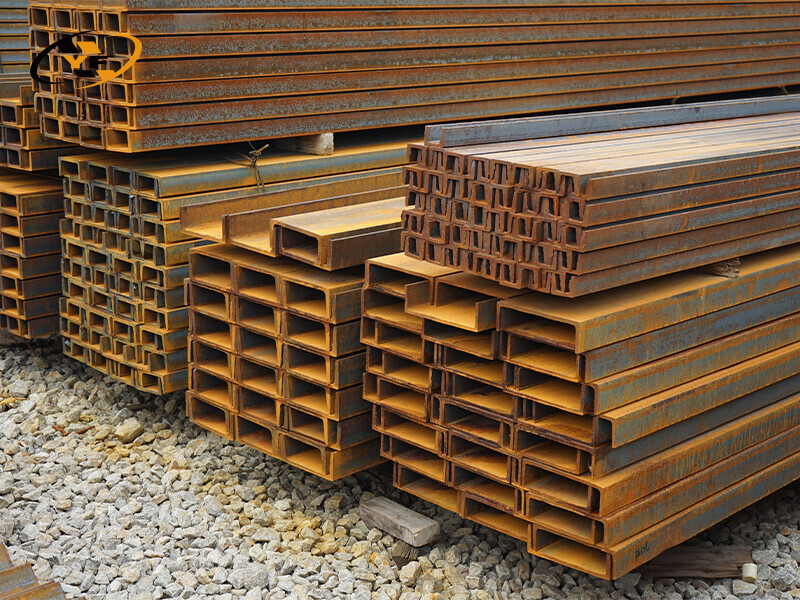  Viga H de acero al carbono laminada en caliente 100x45x0,8 mm 