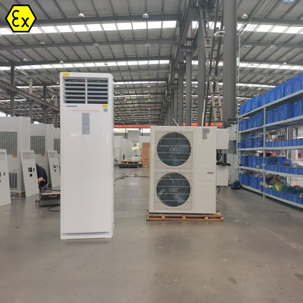 CNWINNEX 5HP ATEX-certified explosion-proof air conditioner successfully delivered to Dubai, setting a new benchmark for temperature control in high-risk environments worldwide.