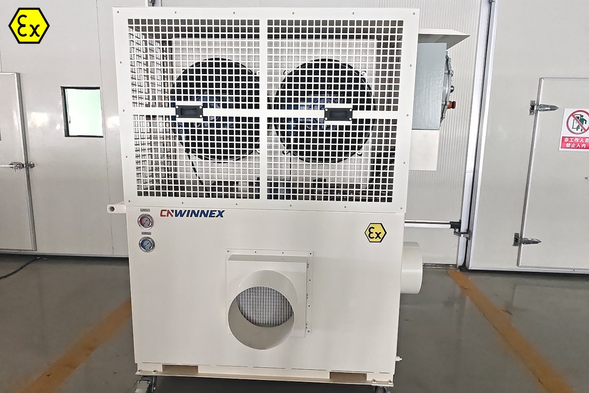 CNWINNEX BKT-26 Packaged Mobile Explosion-Proof Air Conditioning Unit successfully passed full-item rigorous testing and on-site acceptance by the third-party inspection institution designated by the Qatar client. CNWINNEX BKT-26 Packaged Mobile Explosion-Proof Air Conditioning Unit successfully passed full-item rigorous testing and on-site acceptance by the third-party inspection institution designated by the Qatar client.
