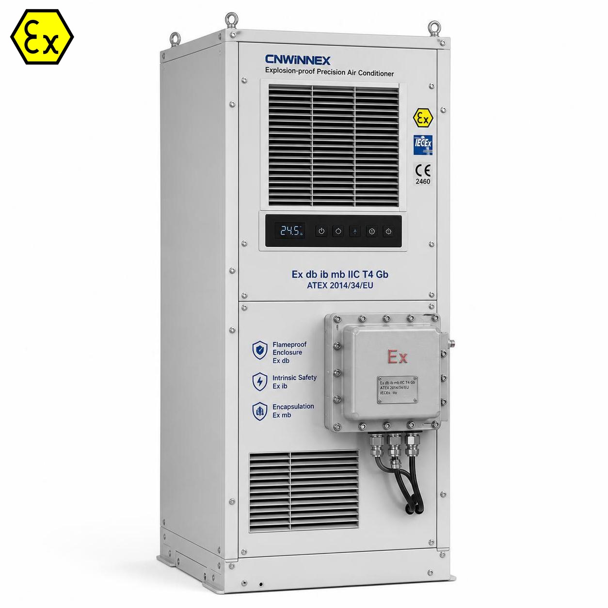 CNWINNEX Explosion Proof Precision AC | Compliant with ATEX 2014/34/EU, Safeguarding On Land Hazardous Location Data Centers