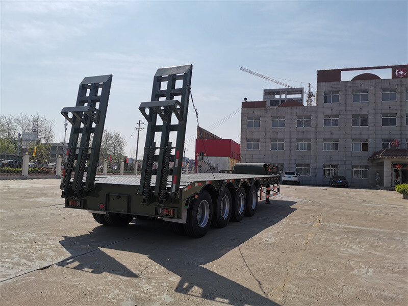 4axles low bed semi trailer