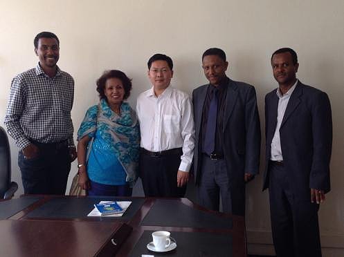 Visit customers abroad