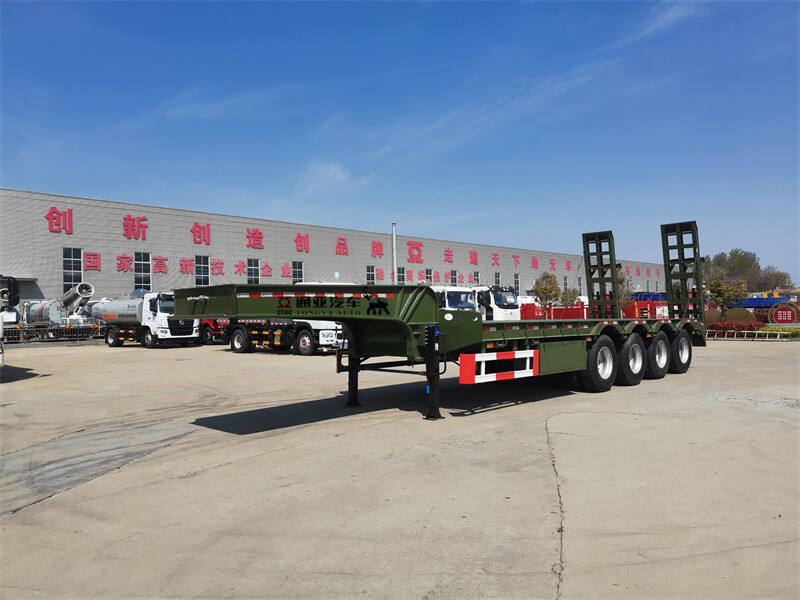 4axles low bed semi trailer