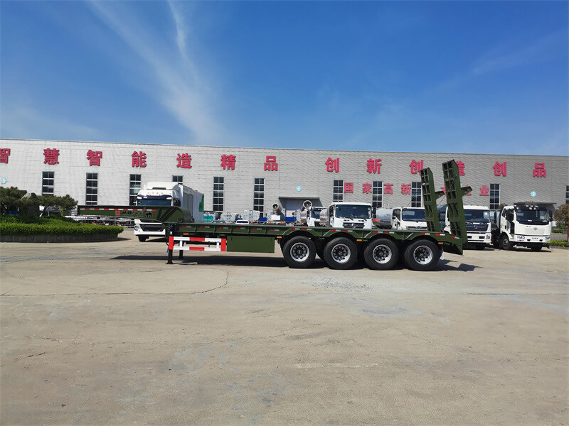 4axles low bed semi trailer