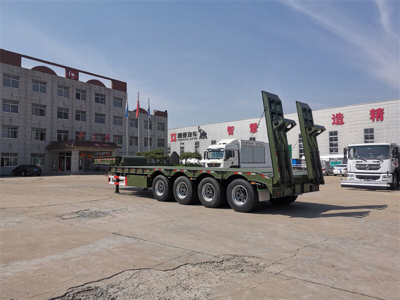 4axles low bed semi trailer