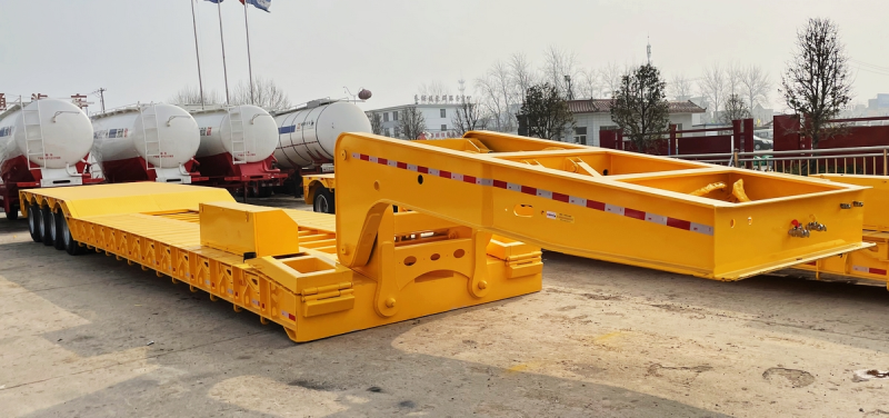 Hydraulic gooseneck  low bed trailer