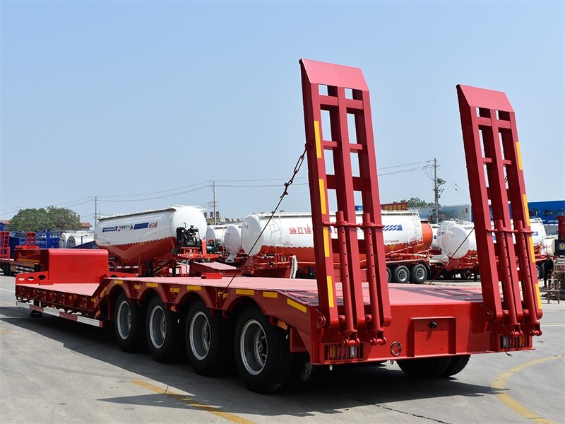 Low Loading Low Bed Semi Trailer