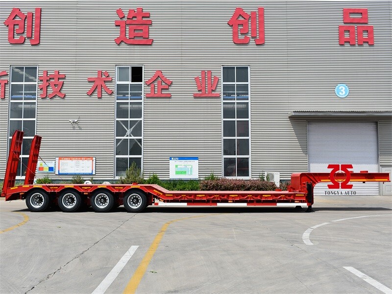 Low Loading Low Bed Semi Trailer