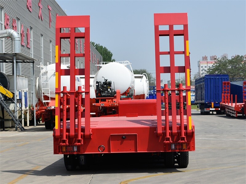 Low Loading Low Bed Semi Trailer