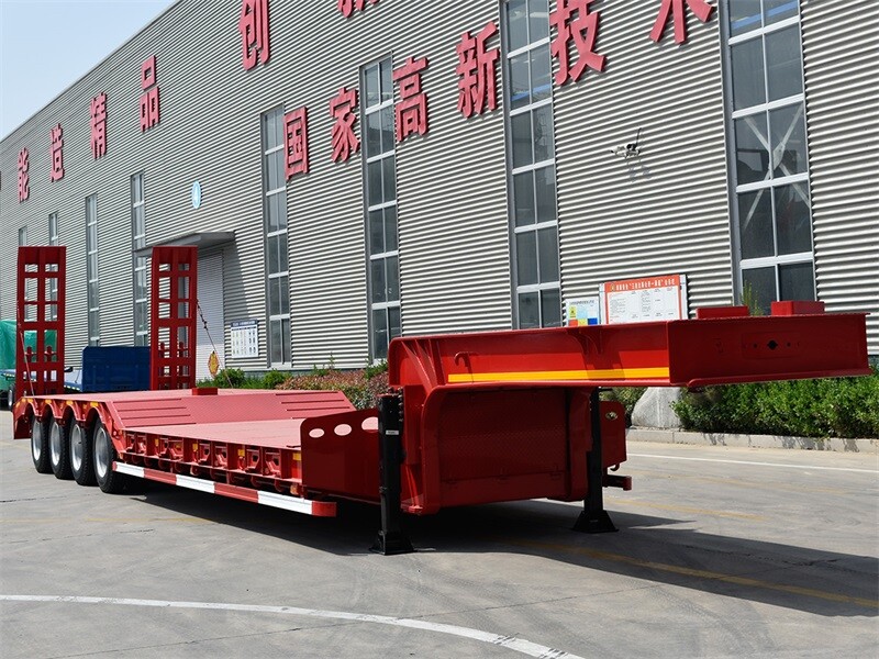 Low Loading Low Bed Semi Trailer