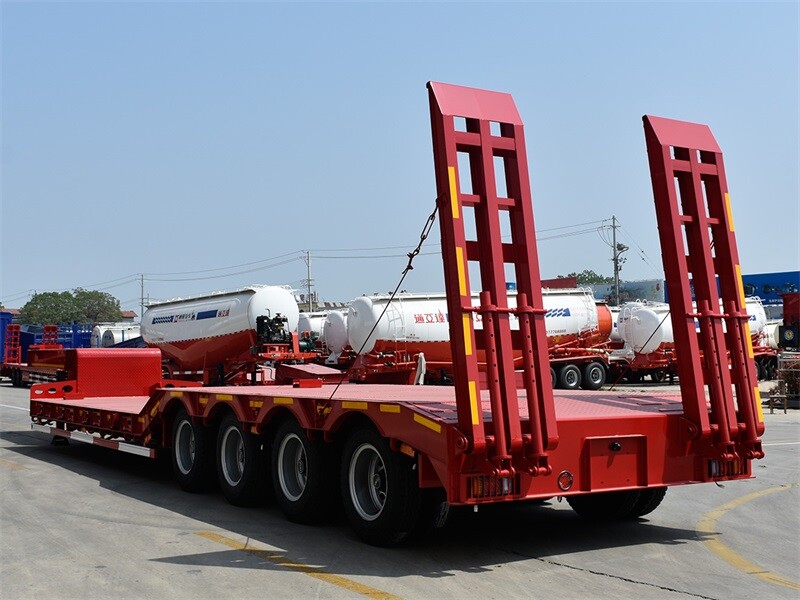 Low Loading Low Bed Semi Trailer