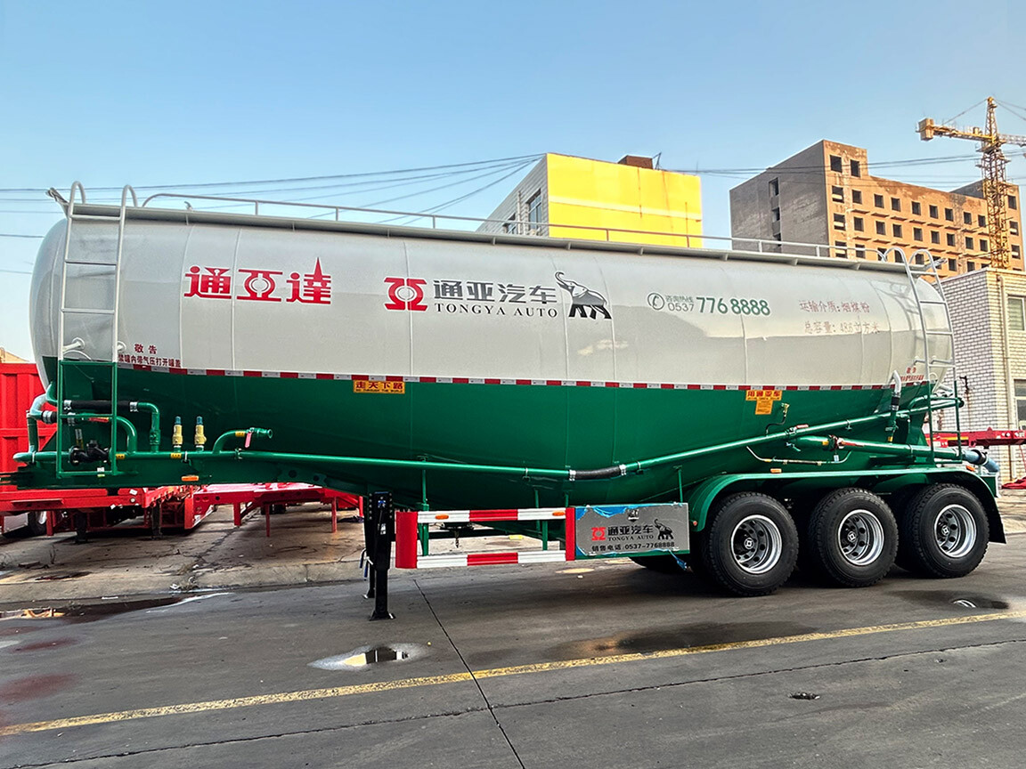 3 axle bulk cement tanker semi trailer