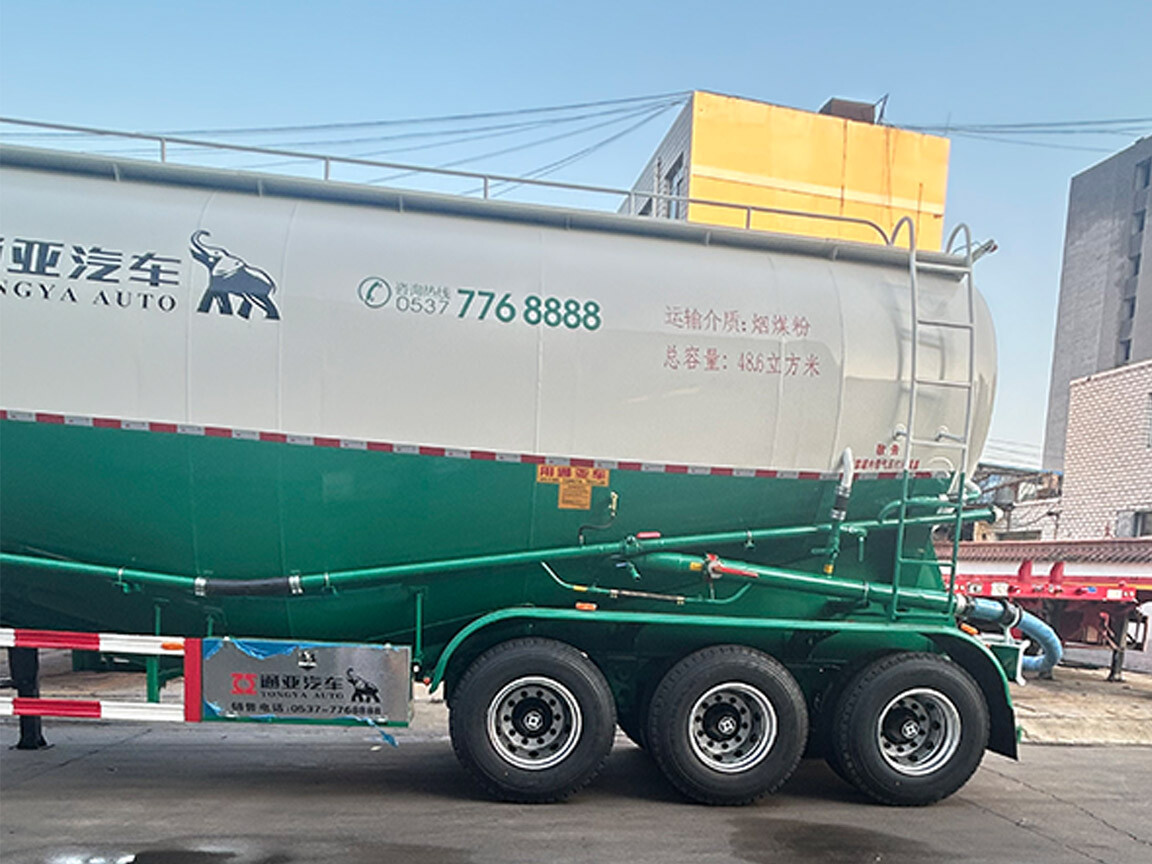 3 axle bulk cement tanker semi trailer