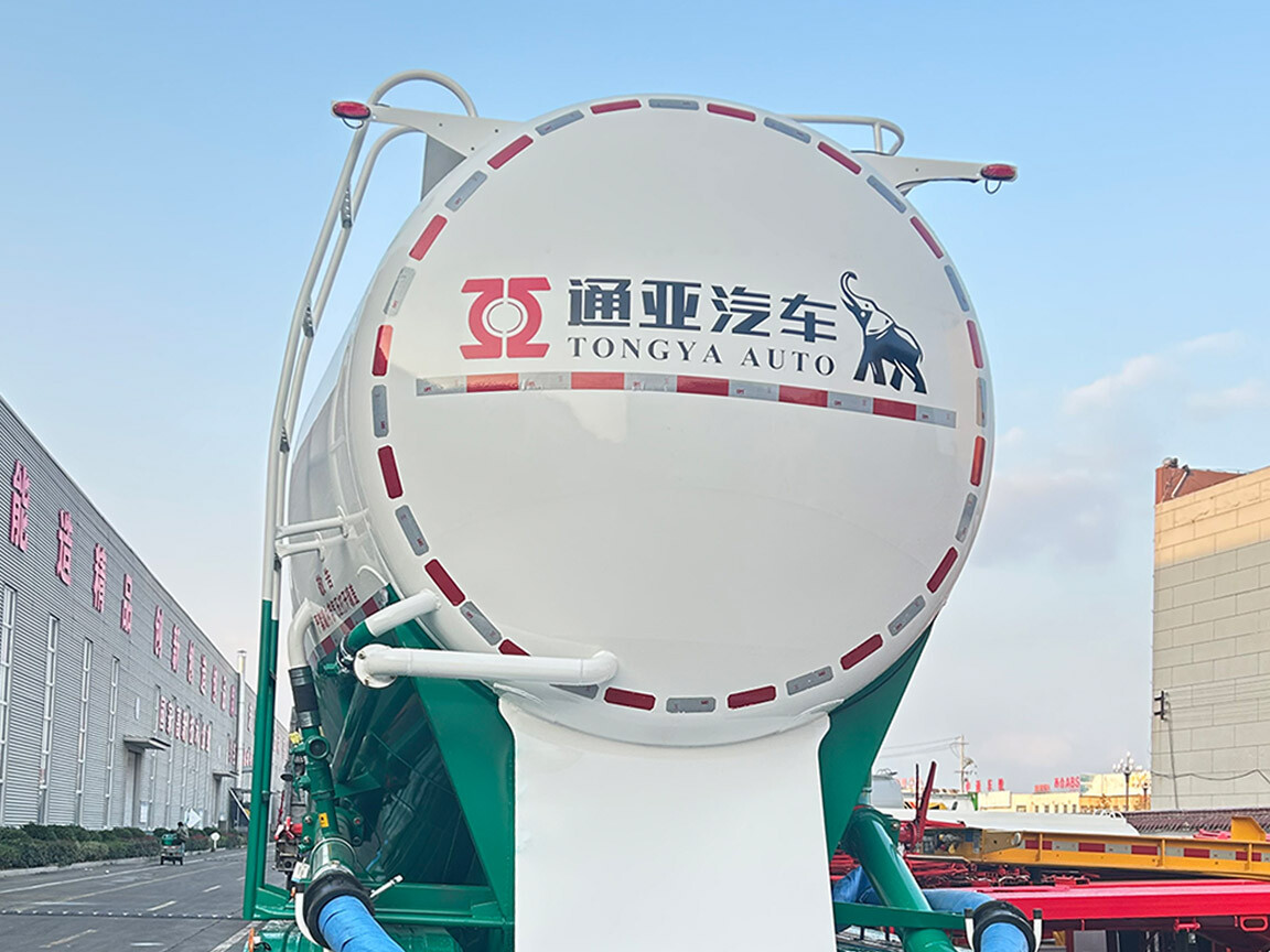 3 axle bulk cement tanker semi trailer