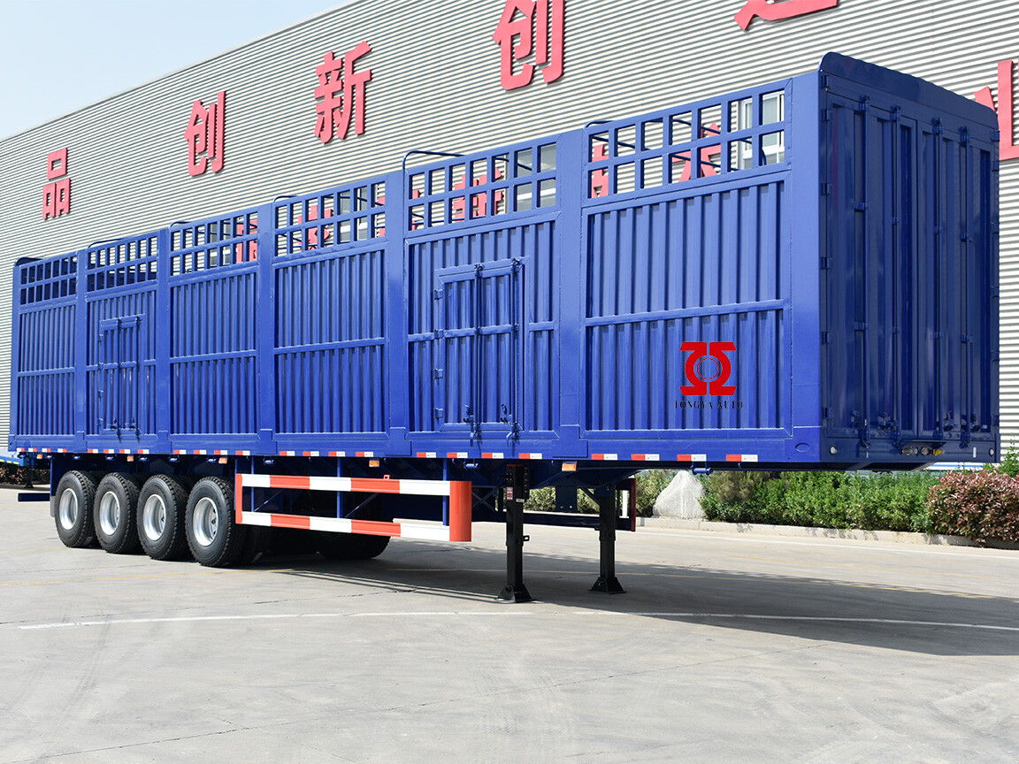 4 AXLE BULK CARGO TRANSPORT FENCE SEMI TRAILER