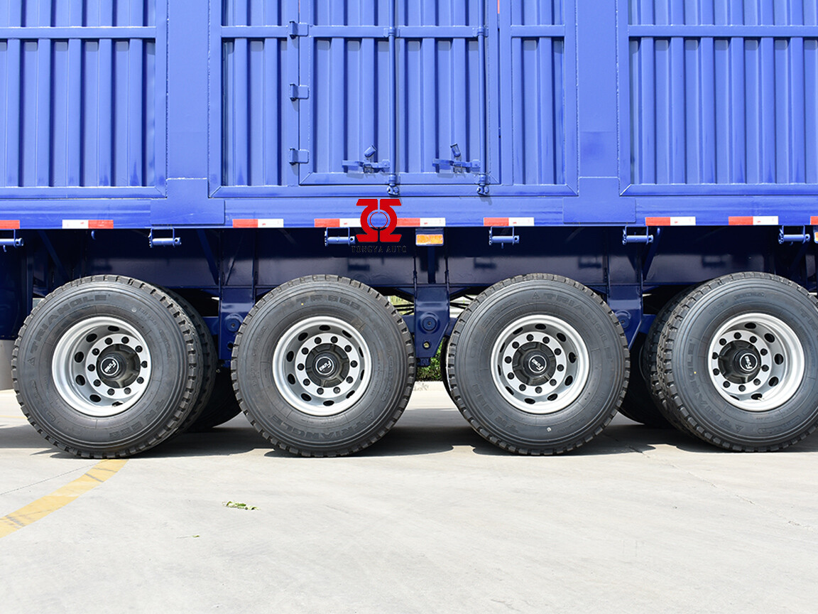 4 AXLE BULK CARGO TRANSPORT FENCE SEMI TRAILER