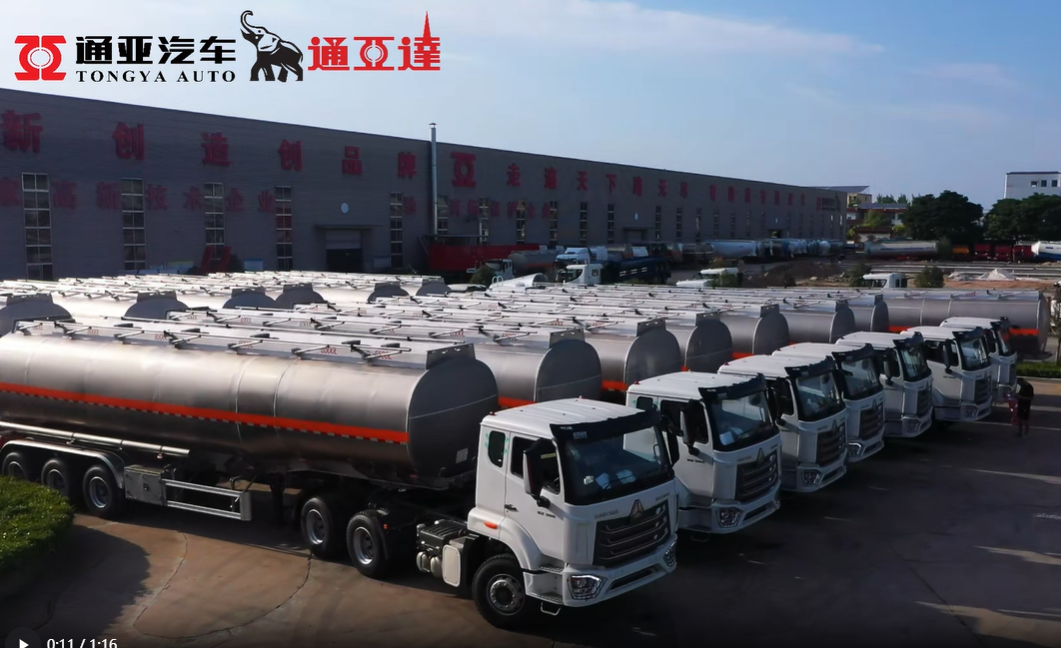 A Large Number of Aluminum Oil Tanker Semi Trailer Shipped Abroad