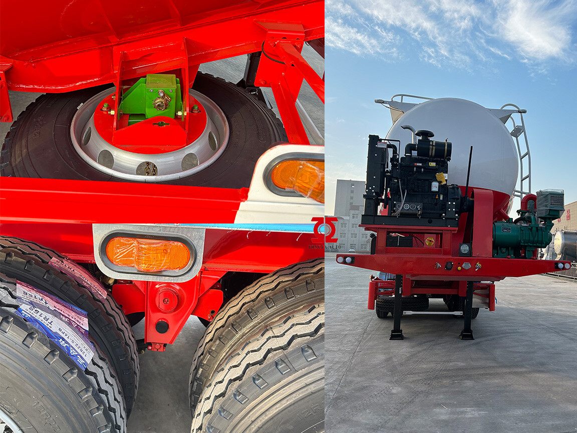 40T Bulk Cenemnt Tanker Semi Trailer with Diesel