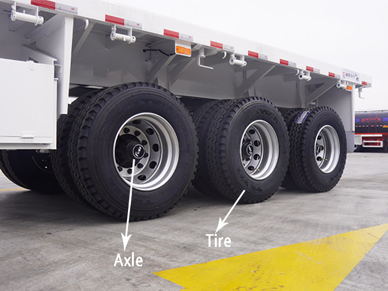 3 Axle Flatbed Semi Trailer