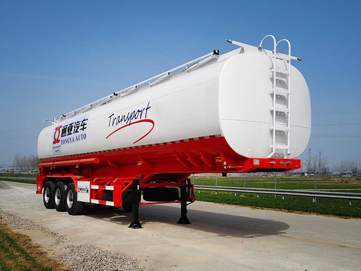 Single Tire 45m3 Oil Tanker Semi Trailer