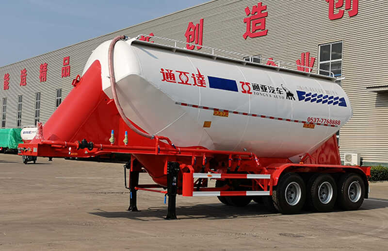 2 Compartment Bulk Cement Tanker Semi Trailer