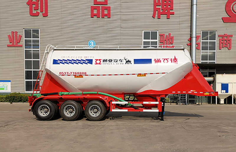 2 Compartment Bulk Cement Tanker Semi Trailer
