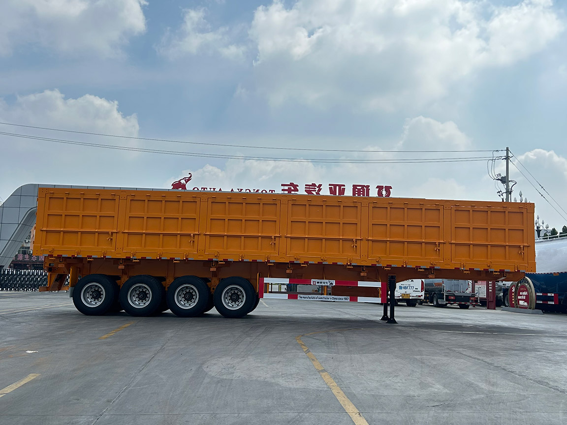 120T 4 Axle Side Dump Semi Trailer 